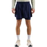 odlo zeroweight 5  2 in 1 short donkerblauw