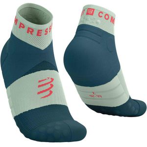 Compressport - Ultra Trail Low Socks - Trailrunsokken - Stargazer/Aqua/Fluo Red