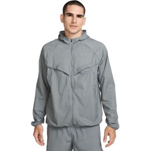 Nike - Stride Repel UV - Hardloopjack - Grijs - Waterafstotend, Opvouwbaar, UV-bescherming