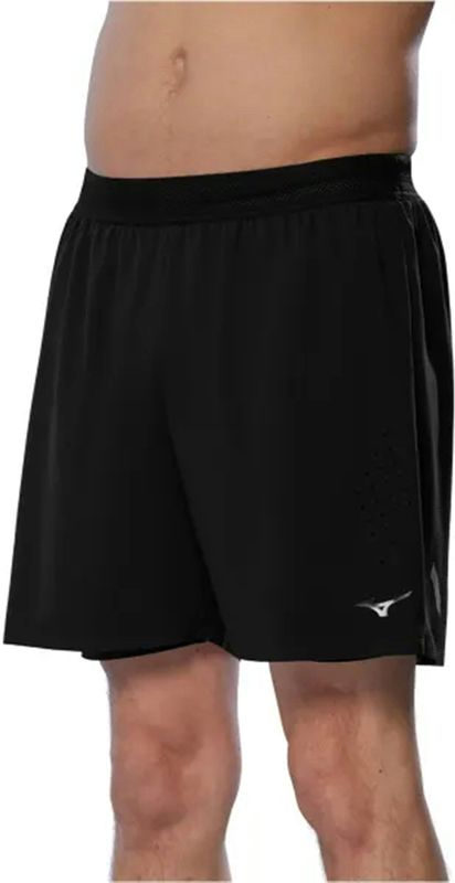 Mizuno - TECH LIGHT 5.5 2IN1 SHORT - Sportbroek - Zwart