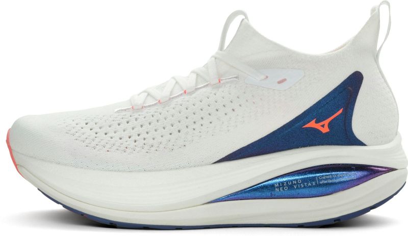 Mizuno - NEO VISTA 2 - Hardloopschoenen - Wit/Striking Coral/Iris Bloom - Dames