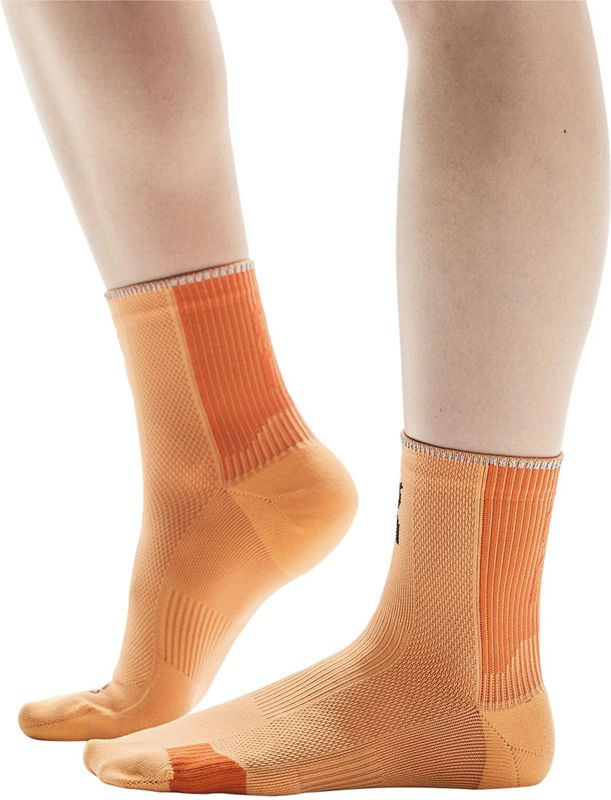 On Running - Performance Run Sock Mid - Hardloopsok - Tangerine Flame