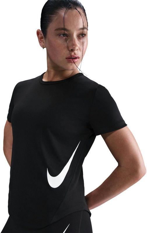 Nike - Tempo - Maillot - Wit/Zwart - 100% Polyester - Dri-FIT Technologie