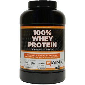 QWIN 100% Whey Protein 2.4 kg Banana
