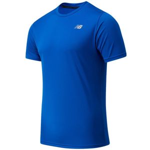 New Balance Core Run Short Sleeve Heren Sportshirt TEAM ROYAL