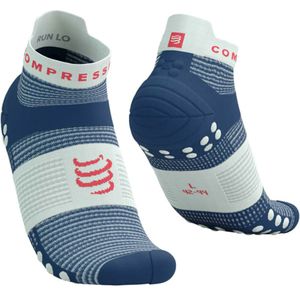 Compressport - Pro Racing Socks V4.0 - Hardloopsokken - Blues/Sugar