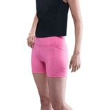 Nike Swift strakke hardloopshorts met binnenbroekje, hoge taille en zakken voor dames (10 cm) - Roze