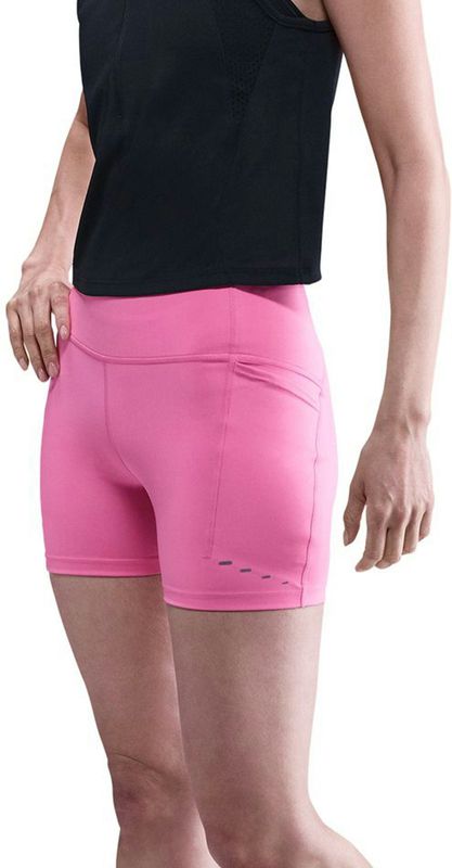 Nike Swift strakke hardloopshorts met binnenbroekje, hoge taille en zakken voor dames (10 cm) - Roze