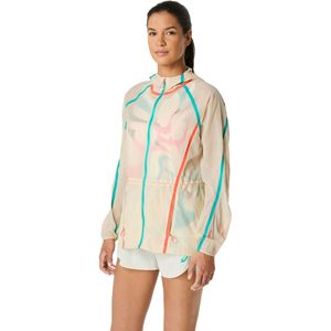Asics - Road Limited Series - Packable Winddichte Jas - Beige - Dames