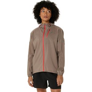 Asics - Fujitrail Elite - Waterafstotende Jas - Beige - Lichtgewicht en Ademend