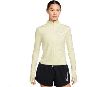 Nike Swift Dri-FIT tussenlaagtop voor hardlopen met volledige rits voor dames - Wit
