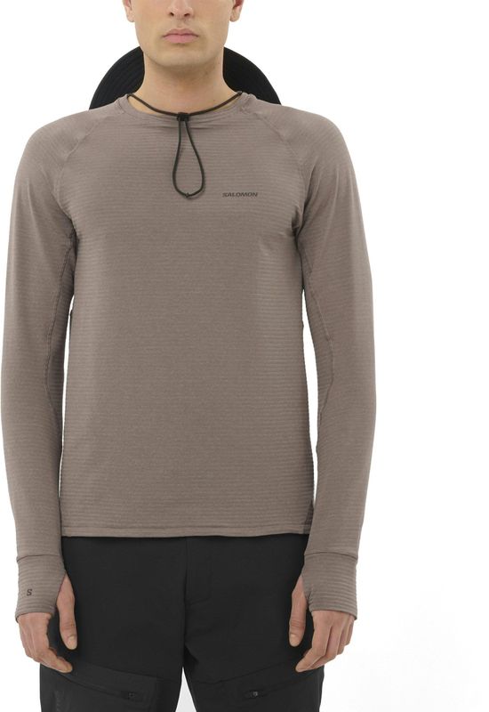 Salomon - Essential Lightwarm CN - Fleecetrui - Bruin