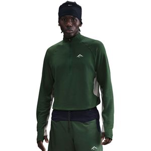 Nike Trail Dri-Fit 1/2-Zip Hardloopshirt (Heren |groen)