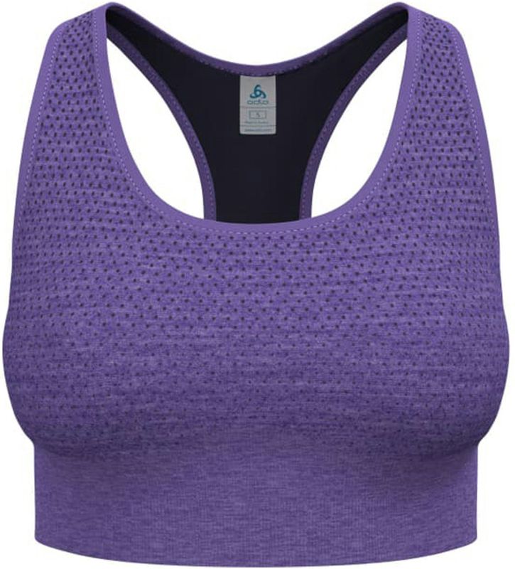 Odlo - Seamless Medium Padded - Sport BH - Zwart - Naadloos Ontwerp