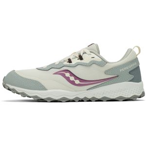 Saucony - Peregrine KDZ - Trailschoen - Groen - Mesh Bovenwerk