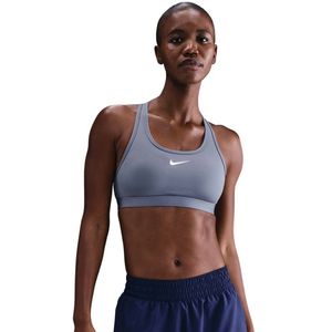 Nike Swoosh Medium Support padded sport-bh - Blauw