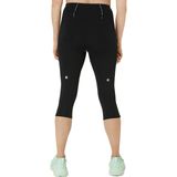ASICS - Road High Waist Capri - Hardloopbroek - Zwart - Ventilerend Materiaal