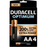 Duracell Alka Optimum  AA X4