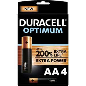 Duracell Alka Optimum  AA X4