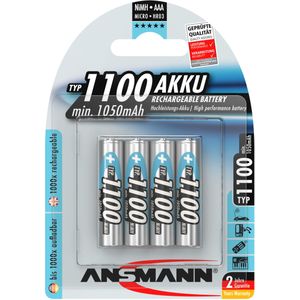 Ansmann - 4er Blister 1100mAh Professional - Micro accu