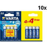 Varta AA High Energy Alkaline 80x