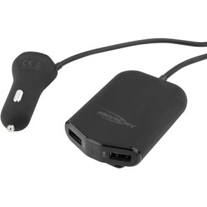 Ansmann Auto USB-lader met 4 Poorten 496 9.6 A 1000-0017