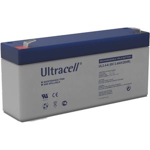 Ultracell loodaccu 6v 3,4Ah