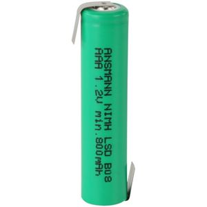 Ansmann AAA 800mAh LSD met soldeerlippen