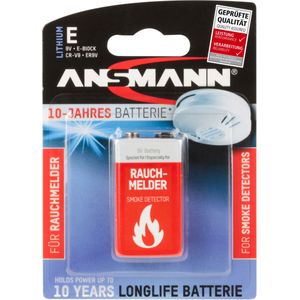 Ansmann 9v lithium voor rookmelder