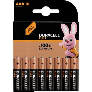 Batterij Duracell Plus 16xAAA