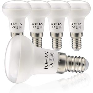 Keja - LED Lampen - Warmwit - E14 - R50 - Set van 5 - 7W - 600lm