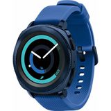 Samsung Gear Sport bandje / Galaxy Watch 42mm SM-R810 silicone blauw small Blauw 20 mm