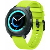 Samsung Gear Sport bandje / Galaxy Watch 42mm SM-R810 silicone groen small Groen 20 mm