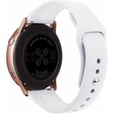 Samsung Gear Sport bandje Samsung galaxy watch active 1 - 2 / Galaxy Watch 42mm SM-R810 bandje Wit 20 mm