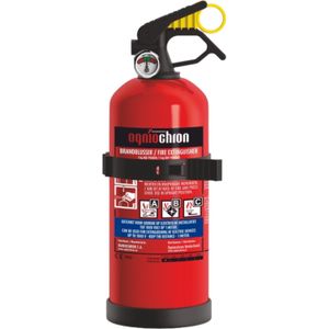 Ogniochron - ABC Poederblusser - 1 Kilo - Goedgekeurd - Inclusief Montagebeugel