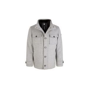 Tom Tailor Jacke Winterjacke mit eingesetztem Stehkragen, Knopfleiste und seitlichen Eingrifftaschen