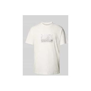 T-Shirt mit Label-Print