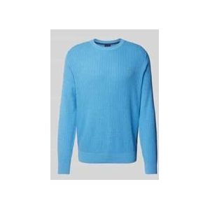 Regular Fit Strickpullover mit Strukturmuster