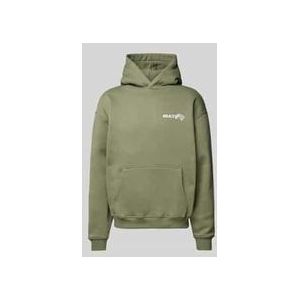 Oversized Hoodie mit Label-Print