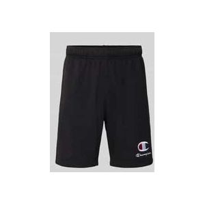Sweatshorts mit Logo-Stitching und elastischem Bund