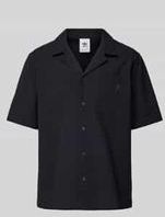 Regular Fit Freizeithemd mit Label-Stitching