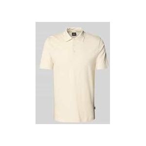 Slim Fit Poloshirt mit Label-Detail Modell 'Press'