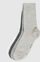 Socken mit elastischem Rippenbündchen im 6er-Pack