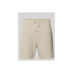 Regular Fit Sweatshorts mit Label-Patch Modell 'Nuwafflo'