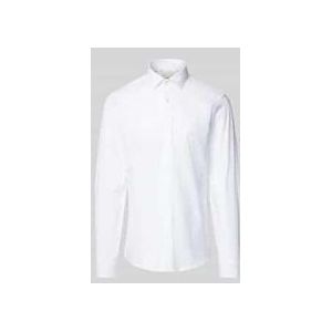 Slim Fit Business-Hemd mit Label-Stitching Modell 'Bari'