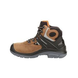 Leipold+Döhle Sicherheitsstiefel Breslau High 3, braun, schwarz, 1 Paar, Größe 43