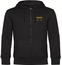 multifanshop Kapuzen Sweatshirt Jacke - Braunschweig - Herzschlag - Druck gelb - Sweat