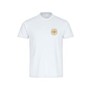 multifanshop Kinder T-Shirt - Germany - Adler Retro Gold - Druck gold metallic - Kind