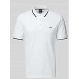 Regular Fit Poloshirt mit Label-Print Modell 'Parlay'