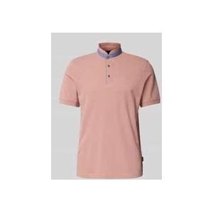 Regular Fit Poloshirt mit Stehkragen